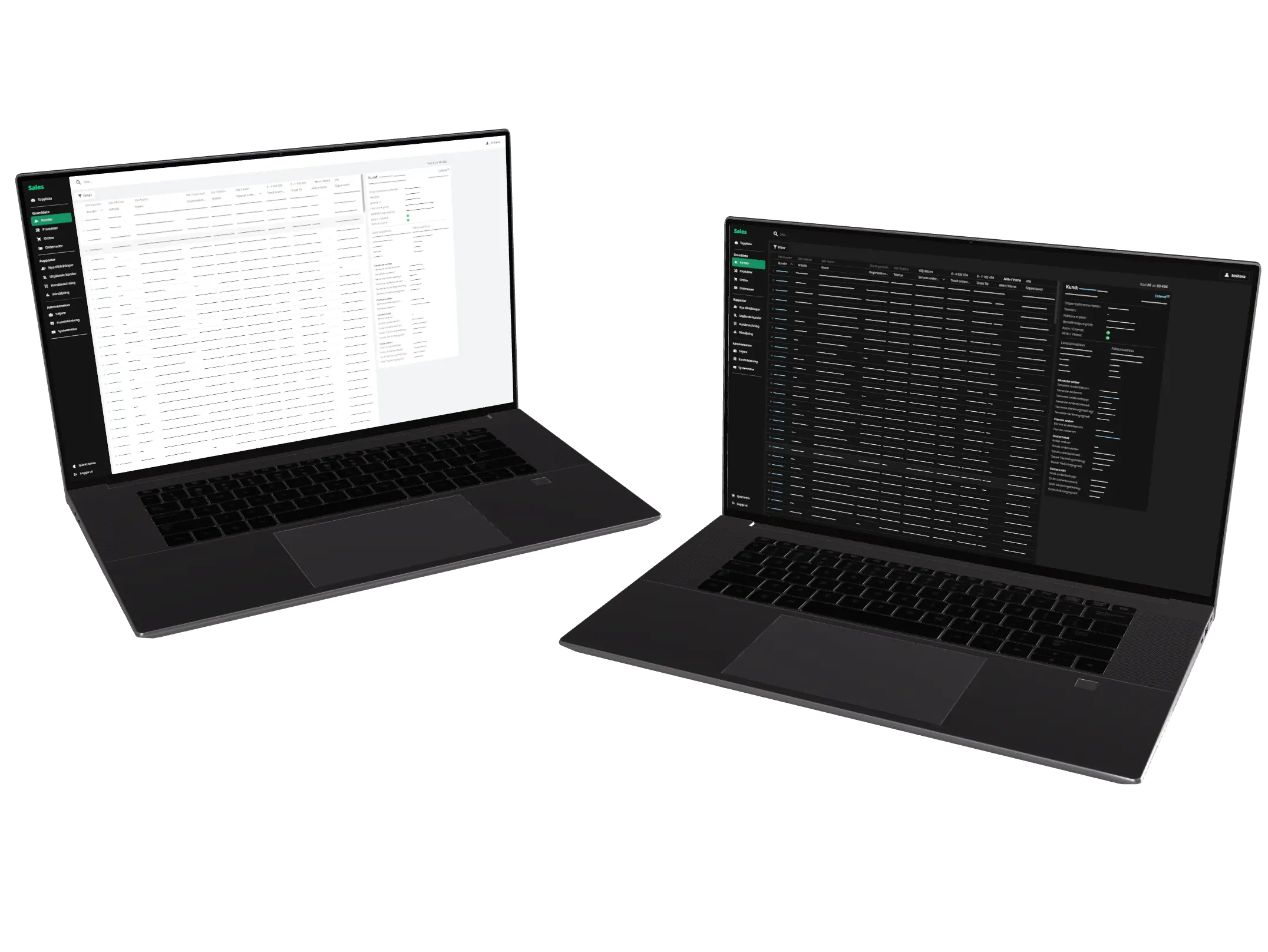 Sales tool website mockup